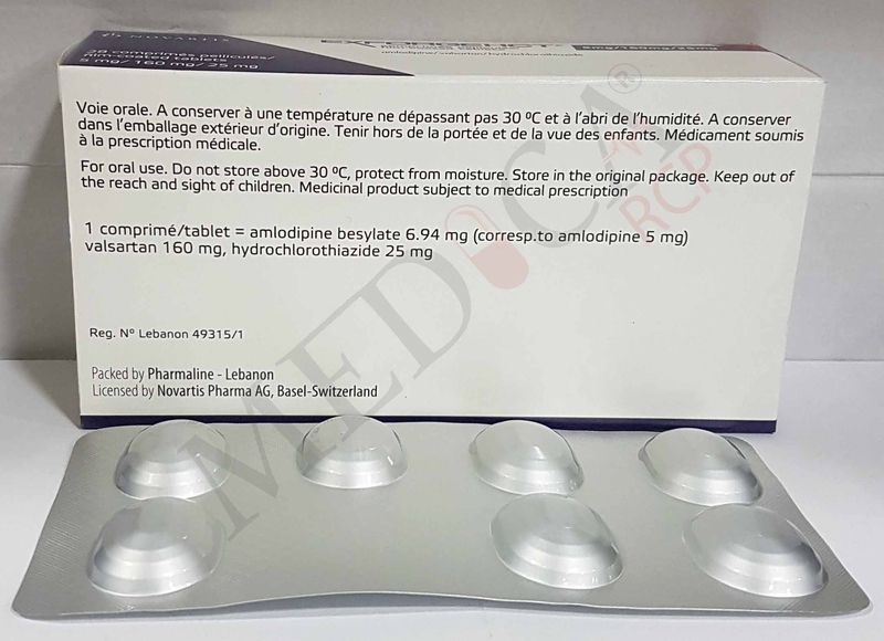 Exforge HCT 5/160/25mg